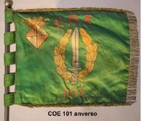Banderín de la COE 101 anverso